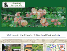 Tablet Screenshot of friendsofstamfordpark.org.uk